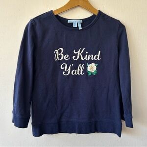 Be Kind Y’all Draper James 3/4 sleeve sweatshirt